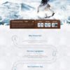 Креативный лендинг шаблон HTML на зимнюю тематику